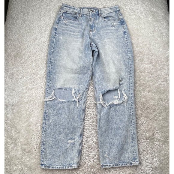 American Eagle Outfitters Denim - American Eagle Comfort Stretch Waistband 90's Baggy Jean Light Wash